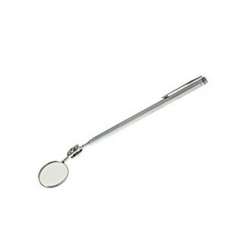 Retractable Round Inspection Mirror Telescopic Hand Tool with Handle D50mm L600mm Pen Clip Retractable