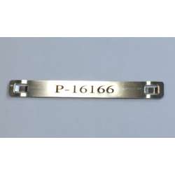 Cable labels tie-on stainless steel 316 90mm x 10mm