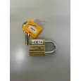 20mm Brass Key Padlock - Padlock and Key tag labeled (MOQ 1000) 